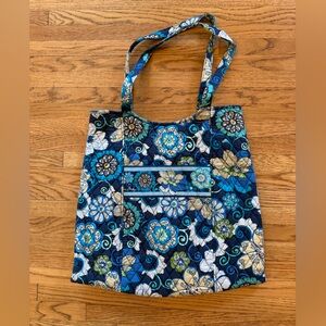 Vera Bradley Curvy Tote in Mod Blue